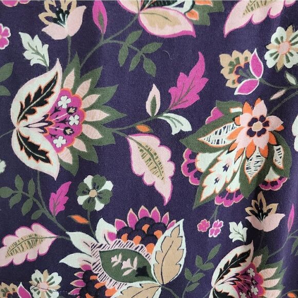 LANDS' END Floral Split Neck Dress - Picture 4 of 9